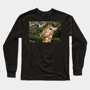 Rothschild's Giraffe Portrait, Kenya Long Sleeve T-Shirt